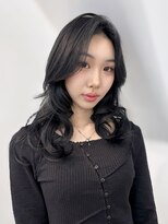 アルバム 渋谷パルコ(ALBUM)&nbsp;韓国ヘア顔周りレイヤーくびれミディイメチェン_F1536