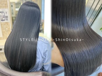 スタイルインデックス 新大塚店(STYLE INDEX)の写真/ＴＶで話題の髪質改善酸熱トリートメント導入◎カラーのモチもよくなると好評◎［新大塚/髪質改善］