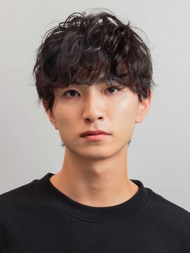 メンズヘアムニ 恵比寿(Men’s hair MUNi) メンズマッシュスペインカール風強めパーマ