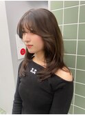 レイヤーカットトリートメントブリーチなしカラーグレージュ