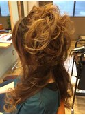 華やか☆サイドハーフアップ