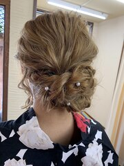 和服ヘアアレンジ