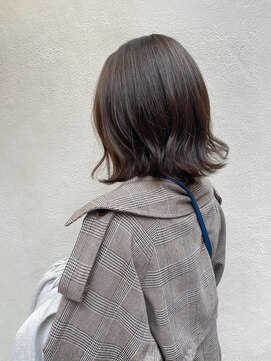 モルニ(MORNI) マロンベージュ_マロンベージュ Aラインボブ かきあげ