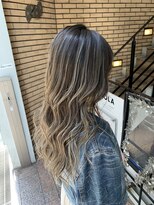 ラフ 難波店(LAFF)&nbsp;#黒髪#ボブルフ#ネビージュ#小顔#ワンレン