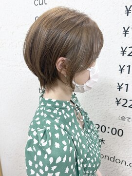 モリオ フロム ロンドン サッポロファクトリー店(morio FROM LONDON) 【morio】札幌ショート 大人かわいい透け感ショート