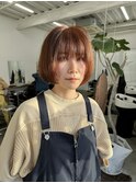 ミニボブ／オレンジベージュ