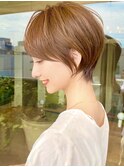 ショートボブ髪型30代40代50代前髪あり前髪なし面長丸顔【倉田】