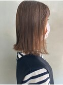 結べる長さの切りっぱなしボブ