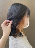 イヤリング×オレンジ