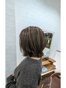 ヘアークリエイト マァーノ(Hair create mano) 白髪ぼかしハイライト
