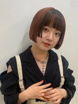 アッド バイ ケーツー(add by K-two)&nbsp;姫カット/ショートボブ/オレンジブラウン