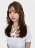 シースルーバング美髪大人可愛いナチュラルカール