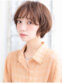 武蔵小杉/髪質改善/アプリコットオレンジ小顔フェザーショートe