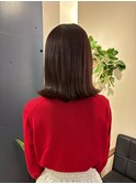 外はねボブ【20代/30代/イルミナカラー/縮毛矯正/髪質改善】