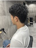 MEN'SHAIRウルフカルマパーマメンズショートイージーパーマ