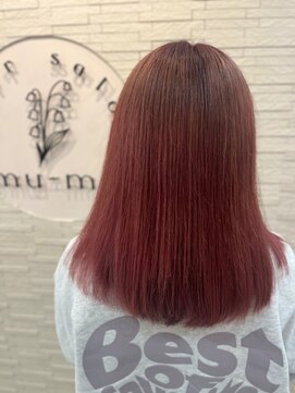 ミュミュ(mu-mu) デザインカラー ピンクベージュ11.2