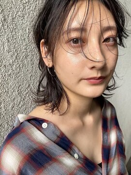 動きのあるレイヤーロブ#髪質改善#頭皮ケア