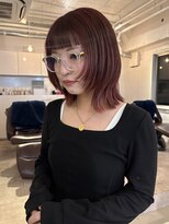 ライン(LINE)&nbsp;レイヤーカット/ウルフカット/ブリーチなしダブルカラー