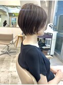 ハイライトカラー ピンクベージュ ウェーブカール ボブルフ 浦和