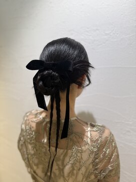アジールヘア 池袋東口店(agir hair) 結婚式お呼ばれヘアセット タイトカチモリヘアアレンジ 池袋