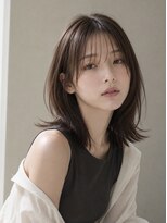 ラウムトウキョウ(RAUM TOKYO)&nbsp;小顔見え顔まわりレイヤー×外ハネミディ