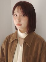 ヘアークラフト(Hair Craft)&nbsp;タッセルボブ×バーガンディレッド