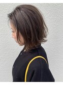 ハイライトグレージュボブ