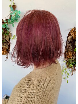 シーン(hair design SCENE) 《林 担当》ハイトーンピンク♪