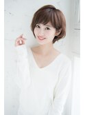 大人ナチュラル小顔ショート