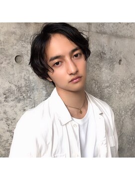 カシュカシュ(cache cache) メンズ中わけニュアンスパーマSTYLE☆