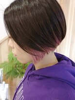 パプス ド コワフュール 甲東園(Pap's de coiffeur) 前下がりショートグラデーション