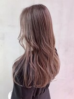 アイティーバイアルバム 八王子店(IT by ALBUM) ハイライトグレージュ_ラベンダーカラーくびれミディ_ba322141