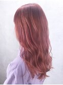 ピンクロング_マロンベージュAラインボブ_ba319311