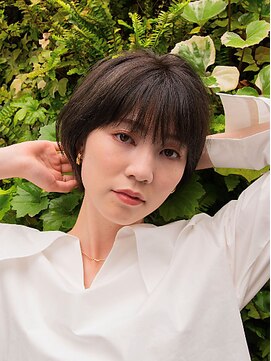クレール 松戸(Clair) くびれボブ/カーキグレージュ/大人かわいい/フェザーバング
