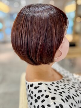 フリップビーアヴェダ(FLIP B AVEDA) 本八幡×丸みショート×暖色カラー