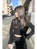 透明感グレージュ  stylist 渡邊雅哉
