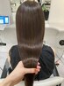 【酸性ストレートパーマ】 癖を柔らかく自然に収める髪質改善￥19000