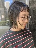 フリップビーアヴェダ(FLIP B AVEDA)&nbsp;本八幡×ケアブリーチ×切りっぱなしボブ×裾カラー