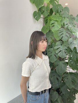 ソソ(soso) 【箕面 石橋 桜井】顔まわりレイヤー×オリーブベージュ