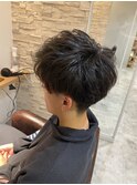 アップバングショート