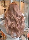 ミルクティーベージュダブルカラーハイライトバレイヤージュ