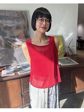 ヘアーアイストゥーレ(HAIR ICI TRE) ボブ　ぷつっとボブ　きりっぱなしボブ　担当渡邉桜桃