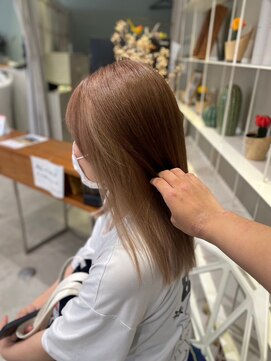 ドレス(Dress) インナーカラー/ミルクティーアッシュ×ブラウンベージュ