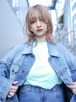 ギークス(GEEKS) 【GEEKS渋谷】ミルクティーベージュ/冬カラー/ウルフカット/小顔