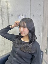 ラフィット 香椎(lafit)&nbsp;ダークグレー艶カラー韓国風レイヤーカットヨシンモリ