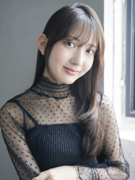 アルバム 池袋(ALBUM) 透明感カラーくすみベージュウルフレイヤーロング_F40214