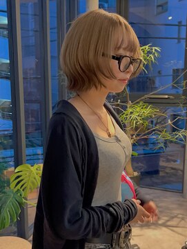 ダヴィン 中目黒(DaVin) DaVin中目黒 レイヤーボブ エンドカラー ホワイトベージュ