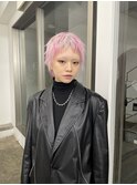 レディースベリーショートバズカットハイトーンデザインカラー