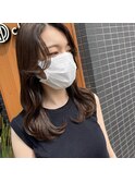 韓国風ロング＊艶グレージュ
