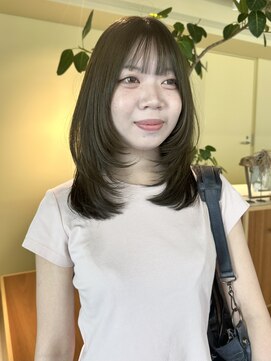 ロジェ(loje) 20代、30代、40代くびれスタイル/オリーブブラウン/レイヤー